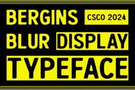 Bergins Blur Demo Font