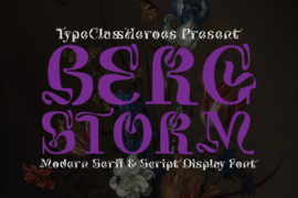 Bergstorm DEMO Font
