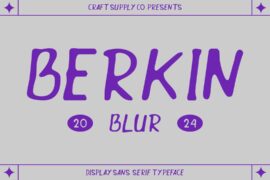 Berkin Blur Demo Font