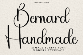 Bernard Handmade Font