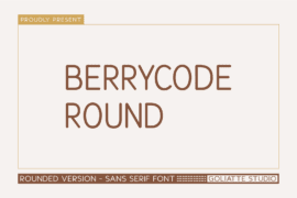 Berrycode Round Font