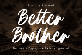 Better Brother Font