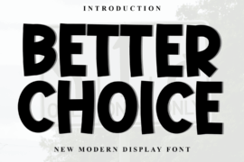 Better Choice Font