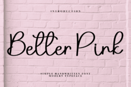 Better Pink Font