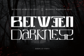 Between Darkness Demo Font