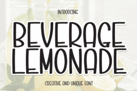 Beverage Lemonade Font