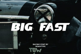 Big Fast Demo Font