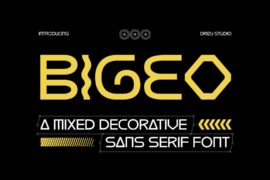 Bigeo Demo Font