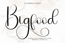 Bigfood Font