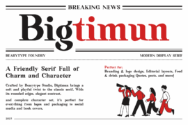 Bigtimun Free Font