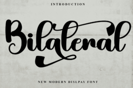 Bilateral Font
