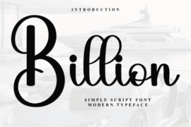 Billion Dollar Font