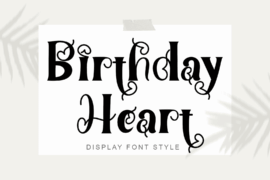 Birthday Heart Font