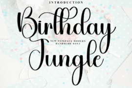 Birthday Jungle Font