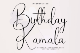 Birthday Kamala Font