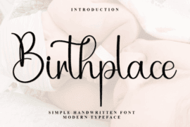 Birthplace Font