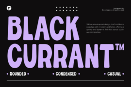 Black Currant Soft Condensed Font
