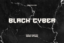 Black Cyber Demo Font