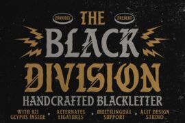 Black Division Font