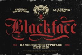 Black Face Font