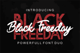 Black Freeday Font Family