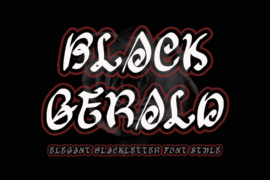 Black Gerald Demo Font