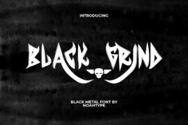 Black Grind Demo Font