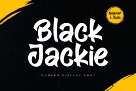 Black Jackie – Personal Use Font