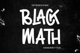 Black Math – Personal Use Font