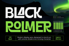 Black Rolmer Font Family