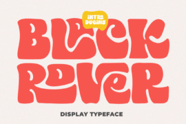 Black Rover For Personal Use On Font