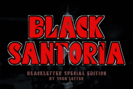 Black Santoria Demo Font