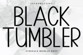 Black Tumbler Font