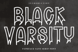 Black Varsity Font
