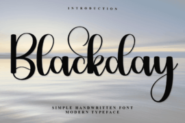 Blackday Font