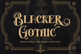 Blacker Gothic – Personal use Font