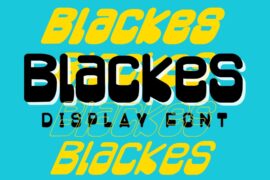 Blackes – Personal Use Font