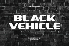 BlackVehicleDemo Font