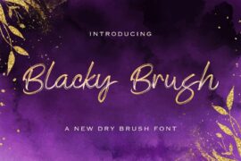 Blacky Brush Font