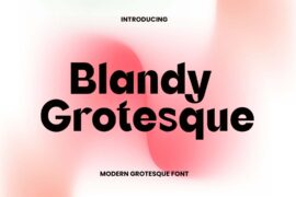 Blandy Grotesque Font