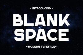 Blank Space Font