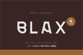 Blax DEMO Font Family