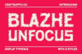 Blazhe Unfocus Demo Font