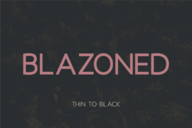 Blazoned Font