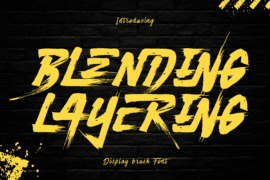 Blending Layering Demo Font