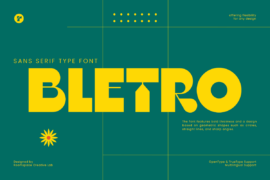 Bletro Font Family