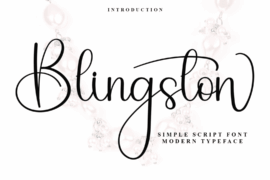 Blingston Font