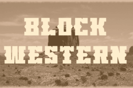 Block Western Font