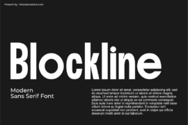 Blockline Font