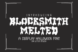 Blocksmith Melted Font